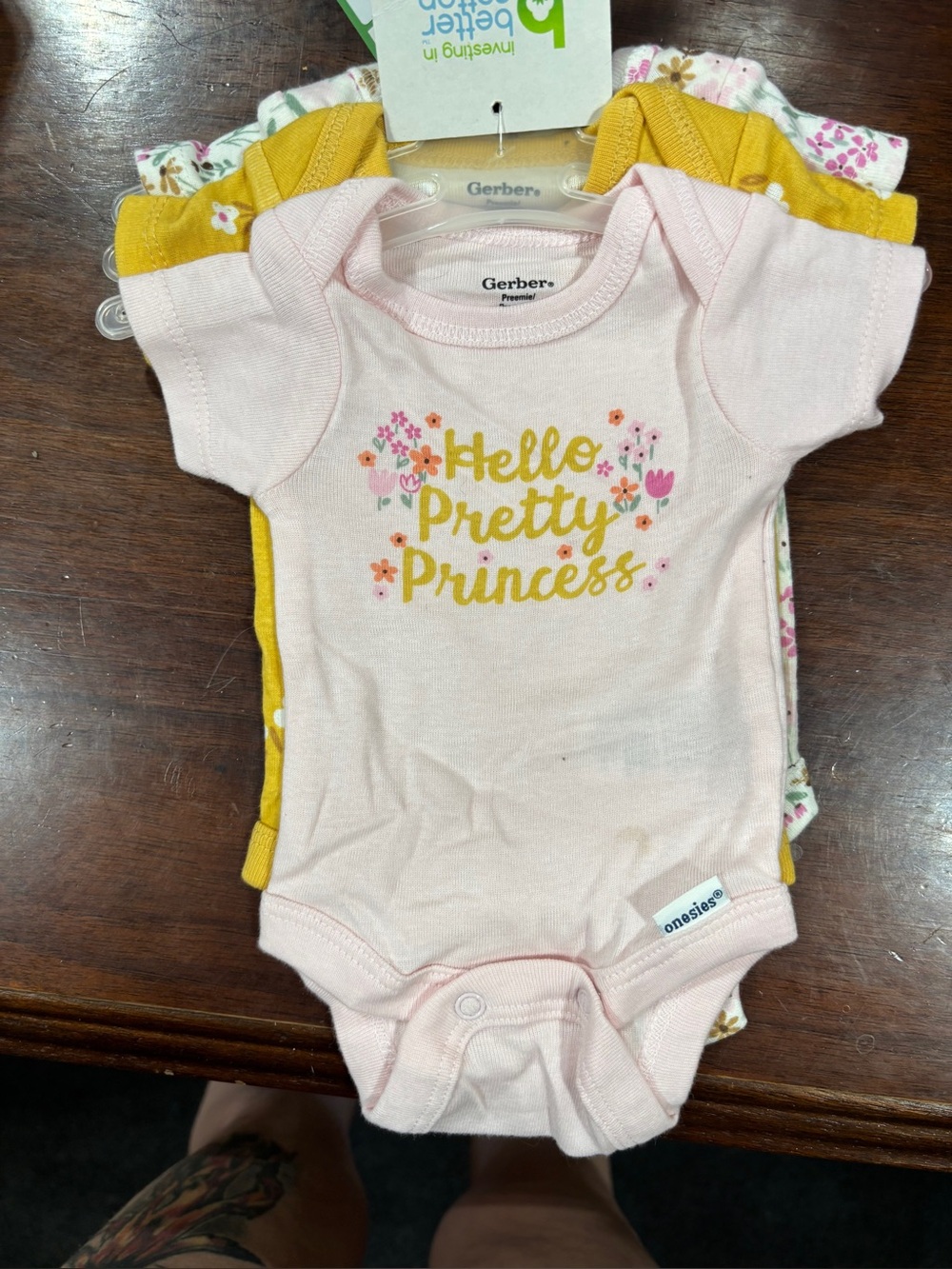 x3 Gerber Bodysuits: Preemie